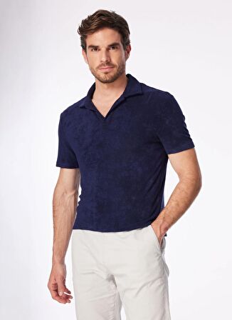 Fabrika Lacivert Erkek Basic Polo T-Shirt F4SM-TST 0981