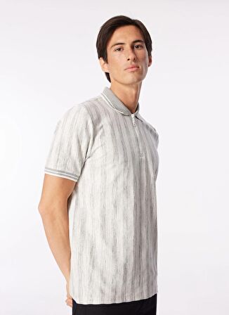 Çizgili Gri Erkek Polo T-Shirt FC4SM-TST 0785