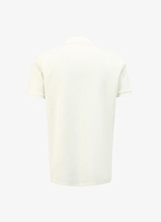 Fabrika Comfort Düz Kırık Beyaz Erkek Polo T-Shirt FC4SM-TST 0705