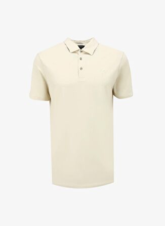 Ekru Erkek Polo Yaka Regular Fit Polo T-Shirt FC4SM-TST 0250