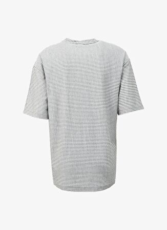 Fabrika Bisiklet Yaka Çizgili Haki Erkek T-Shirt F4SM-TST 036