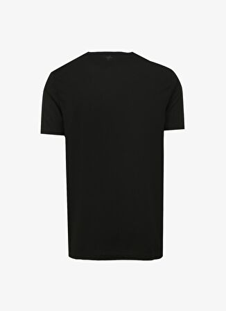 Fabrika Bisiklet Yaka Düz Siyah Erkek T-Shirt F4SM-TST 0717