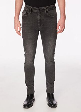Fabrika Normal Bel Dar Paça Skinny Fit Gri Erkek Denim Pantolon F4SM-PNT 104