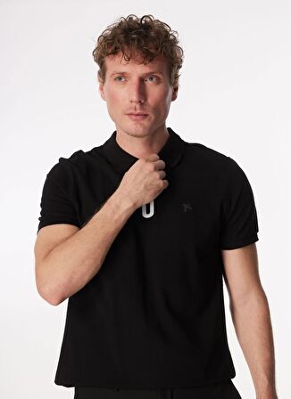 Fabrika Siyah Erkek Basic Polo T-Shirt F4SM-TST 0747