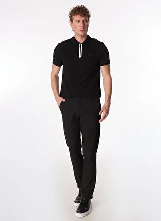 Fabrika Siyah Erkek Basic Polo T-Shirt F4SM-TST 0747