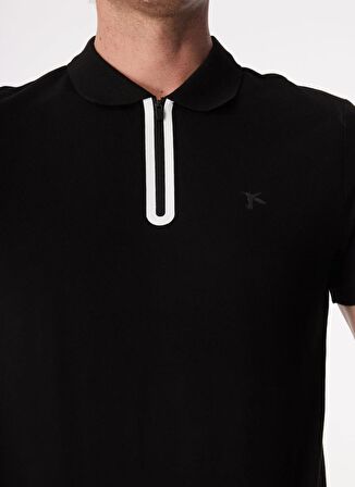 Fabrika Siyah Erkek Basic Polo T-Shirt F4SM-TST 0747