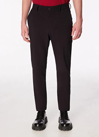 Fabrika Normal Bel Normal Paça Siyah Erkek Chino Pantolon F4SM-PNT 0720