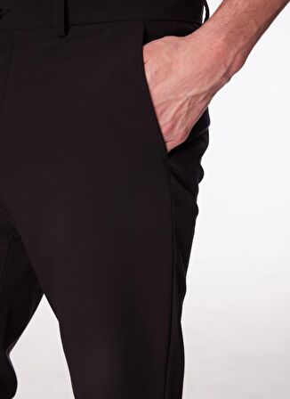 Fabrika Normal Bel Normal Paça Siyah Erkek Chino Pantolon F4SM-PNT 0720