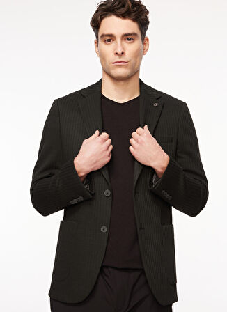 Siyah Erkek Jakarlı Ceket F3WM-CKTF08