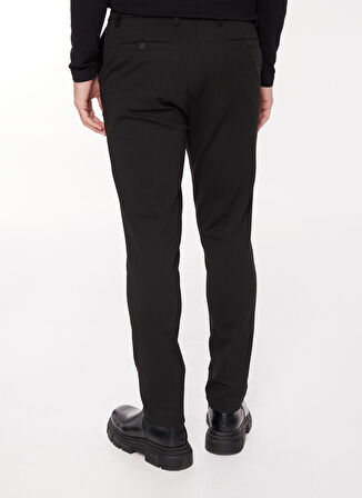 Düşük Bel Dar Paça Siyah Erkek Chino Pantolon F3WM-PNT F 14