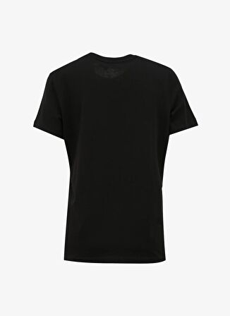 Fabrika Bisiklet Yaka Baskılı Siyah Kadın T-Shirt F4SL-TST0725