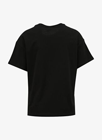 Fabrika Bisiklet Yaka Baskılı Siyah Kadın T-Shirt F4SL-TST0360