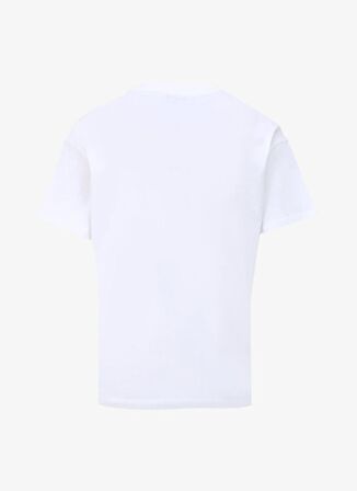 Fabrika Beyaz Kadın Bisiklet Yaka Basic T-Shirt F4SL-TST0356