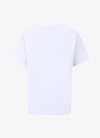 Fabrika Beyaz Kadın Bisiklet Yaka Basic T-Shirt F4SL-TST0752