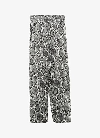 Fabrika Normal Bel Bol Kesim Siyah - Çok Renkli Kadın Pantolon F4SL-PNT0828