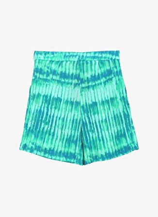 Fabrika Yüksek Bel Basic Yeşil - Çok Renkli Kadın Şort F4SL-SHT0837