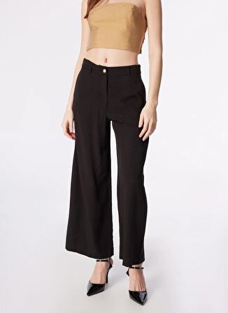 Fabrika Siyah Kadın Crop Pantolon F4SL-PNT0303