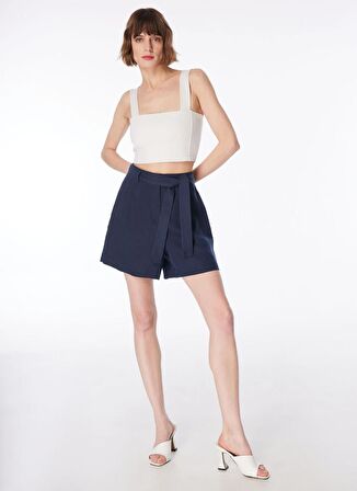 Fabrika Normal Bel Basic Lacivert Kadın Şort F4SL-SHT0123