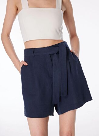 Fabrika Normal Bel Basic Lacivert Kadın Şort F4SL-SHT0123