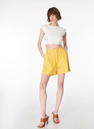 Normal Bel Basic Safran Kadın Şort FC4SL-SHT0057