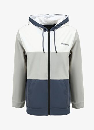 Antrasit Erkek Kapüşonlu Relaxed Blok Sweatmont D4SM-SWT3284