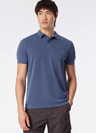 Jeep Mavi Erkek Polo Yaka Relaxed Nakışlı Polo T-Shirt C4SM-TST4580