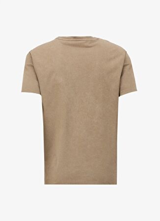 Jeep Deve Tüyü Erkek Bisiklet Yaka Relaxed Baskılı T-Shirt C4SM-TST4707