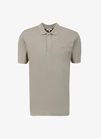 Jeep Taş Erkek Polo Yaka Relaxed Nakışlı Polo T-Shirt C4SM-TST4528