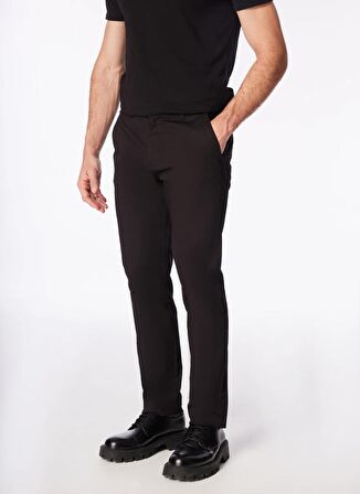 Fabrika Siyah Erkek Basic Chino Pantolon F4SM-PNT-658