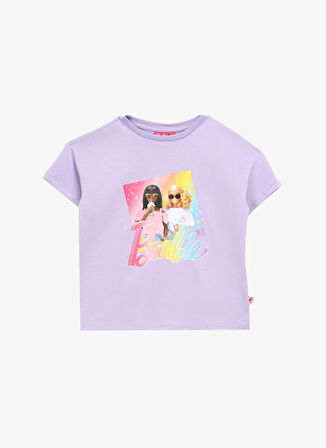 Barbie Baskılı Lila Kız Çocuk T-Shirt BRB4SG-TST6014