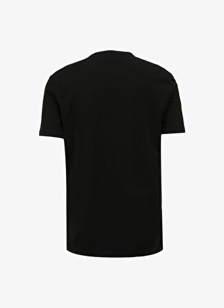 Jeep Bisiklet Yaka Baskılı Siyah Erkek T-Shirt J4SM-TST7257