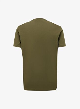 Jeep Bisiklet Yaka Baskılı Haki Erkek T-Shirt J4SM-TST7258