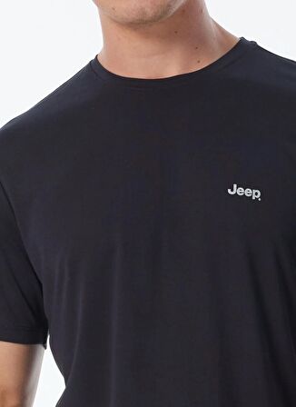 Jeep Antrasit Erkek Bisiklet Yaka Relaxed T-Shirt J4SM-TST7243