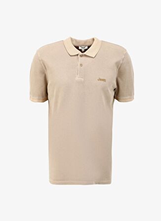 Jeep Deve Tüyü Erkek Polo Yaka Relaxed Polo T-Shirt J4SM-TST7232