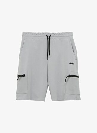 Jeep Gri Erkek Sweat Şort J4SM-SHT7214