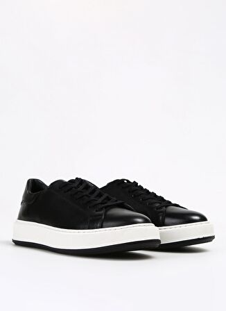 Fabrika Siyah Erkek Deri Sneaker JAROD