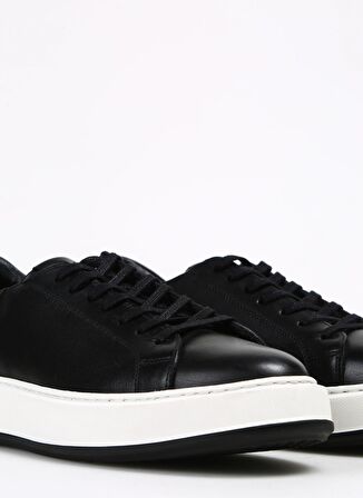Fabrika Siyah Erkek Deri Sneaker JAROD