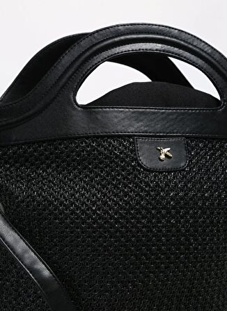 Fabrika Siyah Kadın 37x27x15 cm Tote Çanta STRAW-ROIZ