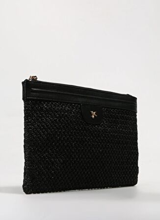 Fabrika Siyah Kadın 28x20x2 cm Portföy STRAW-TOBONI