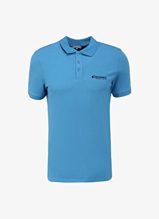 Discovery Expedition Mavi Erkek Polo Yaka Basic Polo T-Shirt D4SM-TST3248