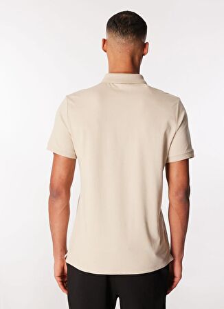 Discovery Expedition Düz Bej Erkek Polo T-Shirt D4SM-TST3248