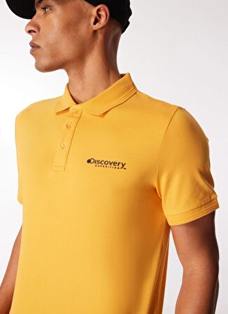 Discovery Expedition Turuncu Erkek Relaxed Fit Polo T-Shirt D4SM-TST3248
