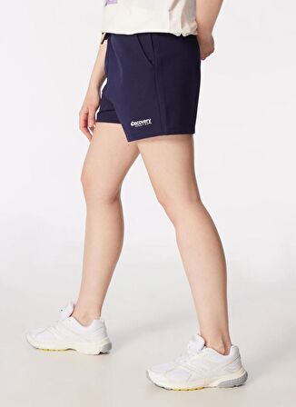 Lacivert Kadın Basic Sweat Şort D4SL-SHT3052