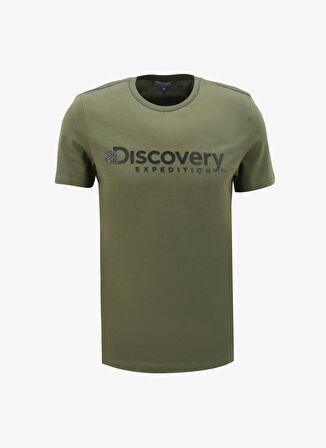 Discovery Expedition Haki Bisiklet Yaka T-Shirt D4SM-TST3290