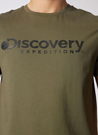 Discovery Expedition Haki Erkek Bisiklet Yaka T-Shirt D4SM-TST3290