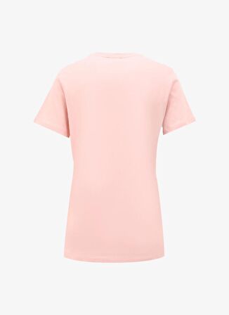 Açık Pembe Kadın Bisiklet Yaka T-Shirt D4SL-TST3053