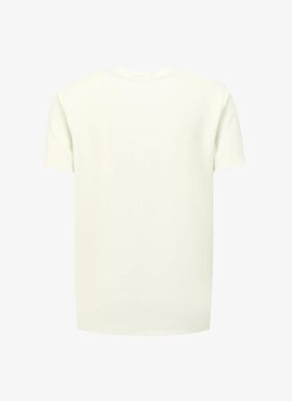 Discovery Expedition Beyaz Erkek Bisiklet Yaka Loose Fit T-Shirt D4SM-TST3277