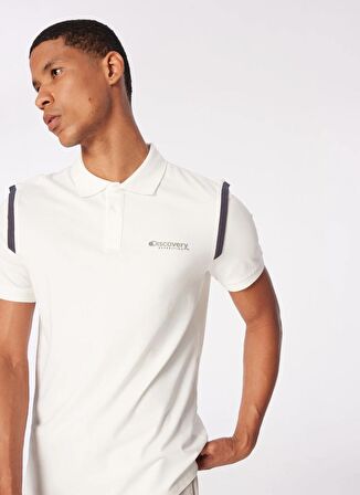 Düz Beyaz Erkek Polo T-Shirt D4SM-TST3245