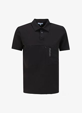 Discovery Expedition Siyah Erkek Relaxed   UV Apreli Polo T-Shirt D4SM-TST3244