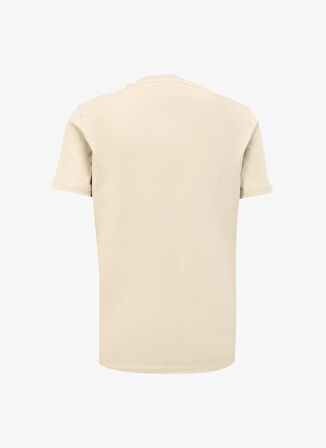 Discovery Expedition Bej Erkek Bisiklet Yaka T-Shirt D4SM-TST3294